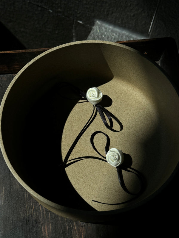 simonett Rose Bow Earrings