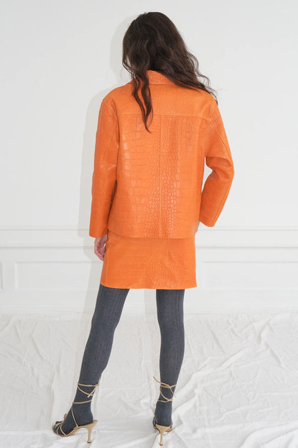 Simonett Saks Potts - Sarah Blazer - Orange Croc