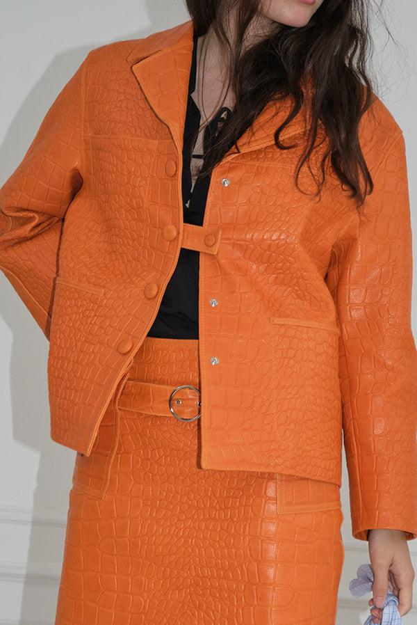 Simonett Saks Potts - Sarah Blazer - Orange Croc