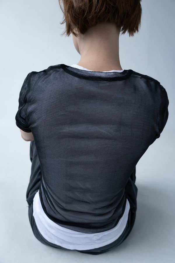 simonett Sheer Mesh T - Black