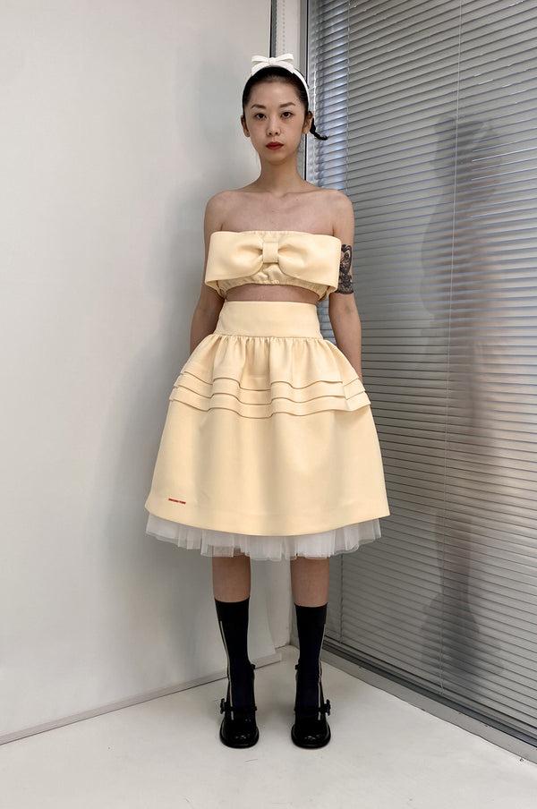 Simonett SHUSHU TONG - Puff Skirt - Cream