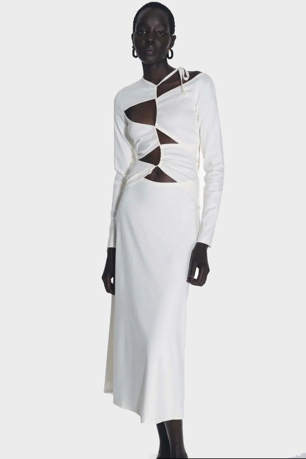 simonett Sid Neigum - Tension Cutout Dress - Cream