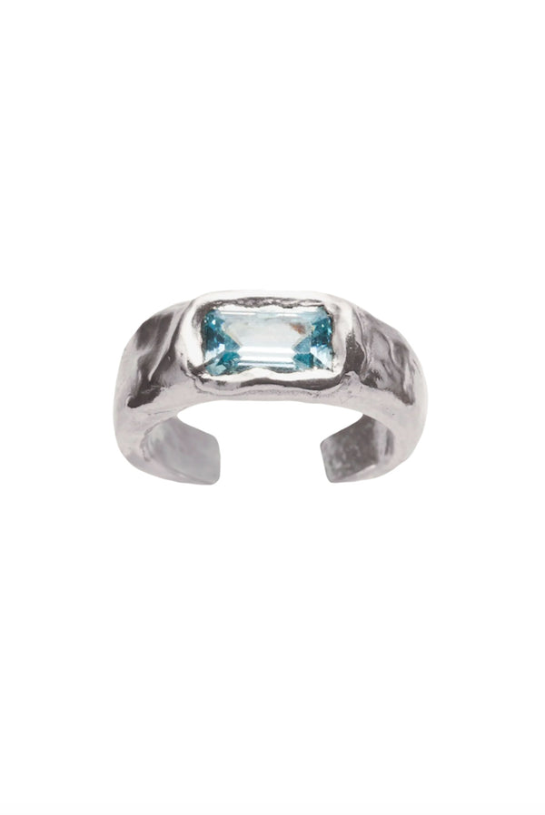 Simonett Simuero - Costa Toe Ring Blue - Silver