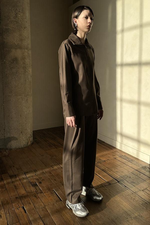 Simonett Slim Highrise Trousers - Brown