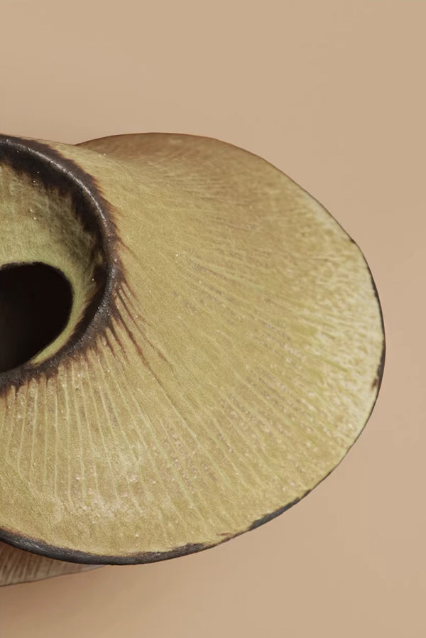 Simonett Spiral Vase - Chartreuse