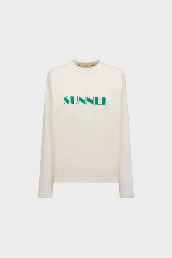 simonett Sunnei - Big Logo Classic Longsleeve - White