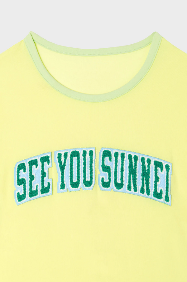 Simonett Sunnei - Fitted See You Sunnei T-Shirt