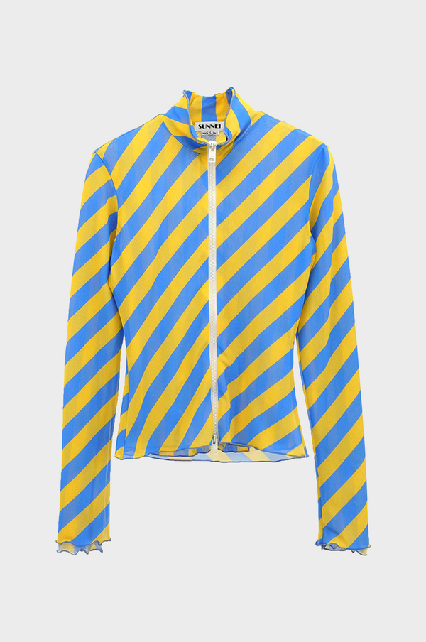 simonett Sunnei - Tulle Top - Yellow Stripe