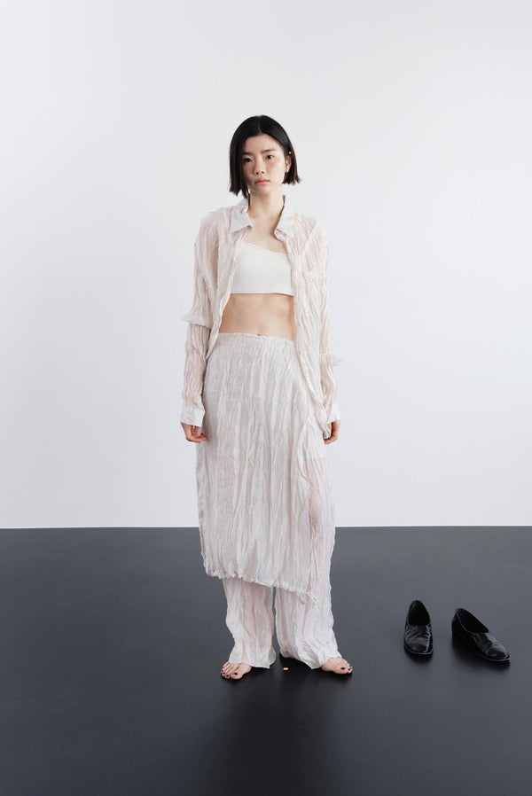 Simonett Textured Translucent Blouse