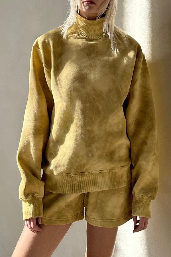 simonett Tye Dye Sweat Short Set - Yellow