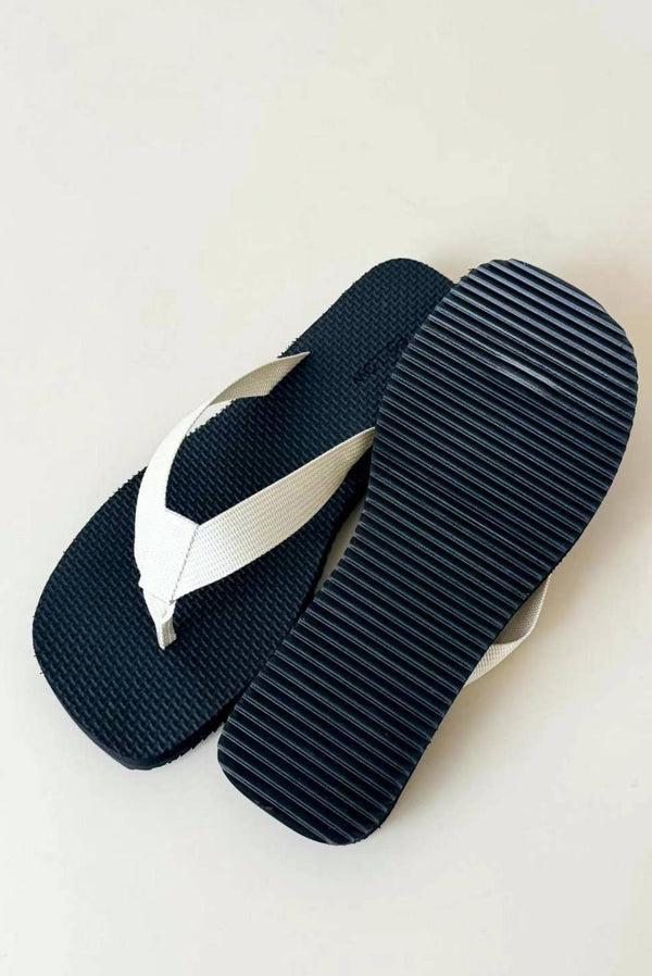 Simonett Woven Thong Strap Flip Flops - White