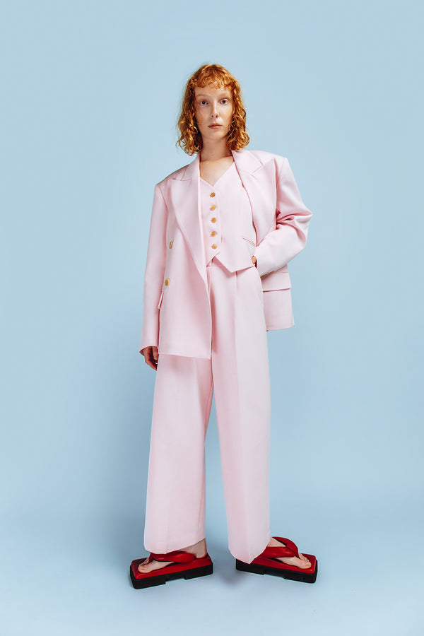 simonett Zoe Suit Jacket- Pale Pink