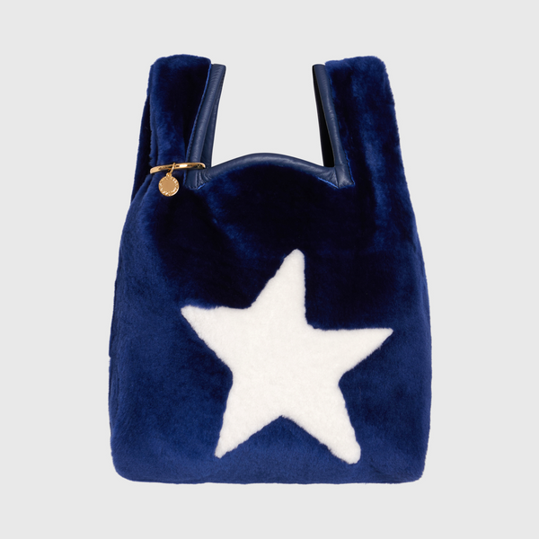 simonetta ravizza Currency FURRISSIMA SALE Blue marine - shearling astral star