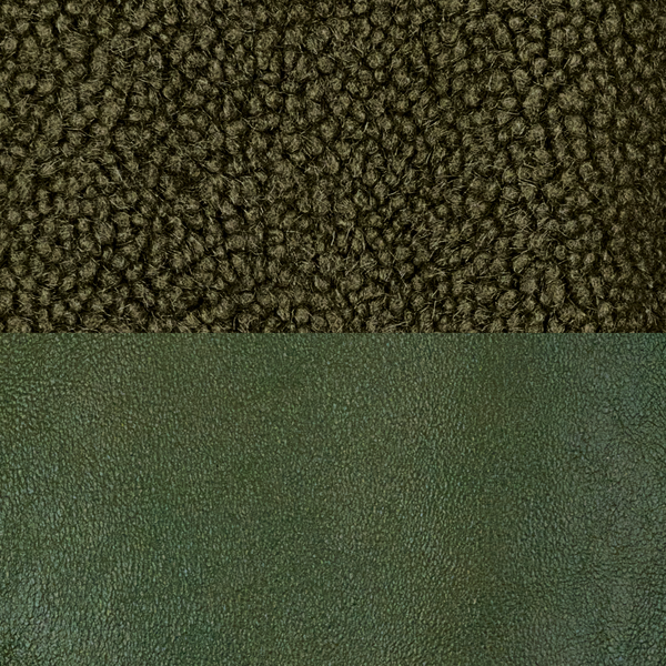 Simonetta Ravizza Currency FURRISSIMA SALE MILITARY GREEN- Shearling Riccio