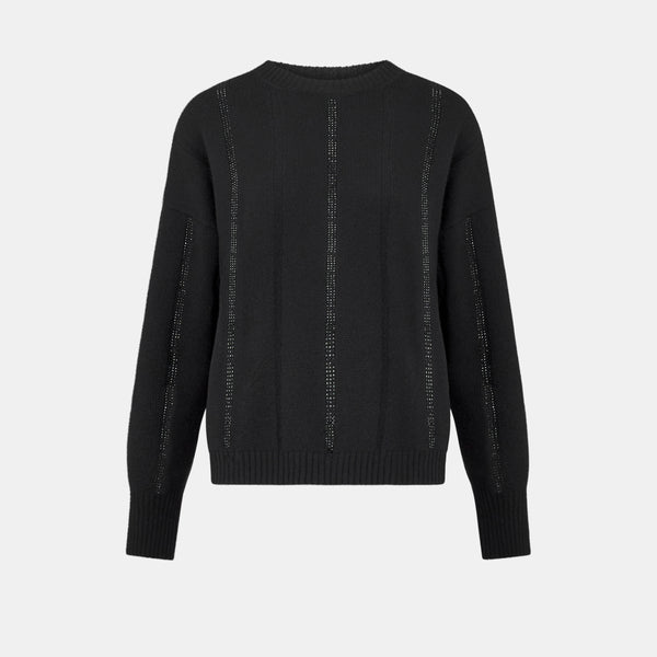 simonetta ravizza Currency MAGLIERIA BLUE MIST STRASS - cashmere