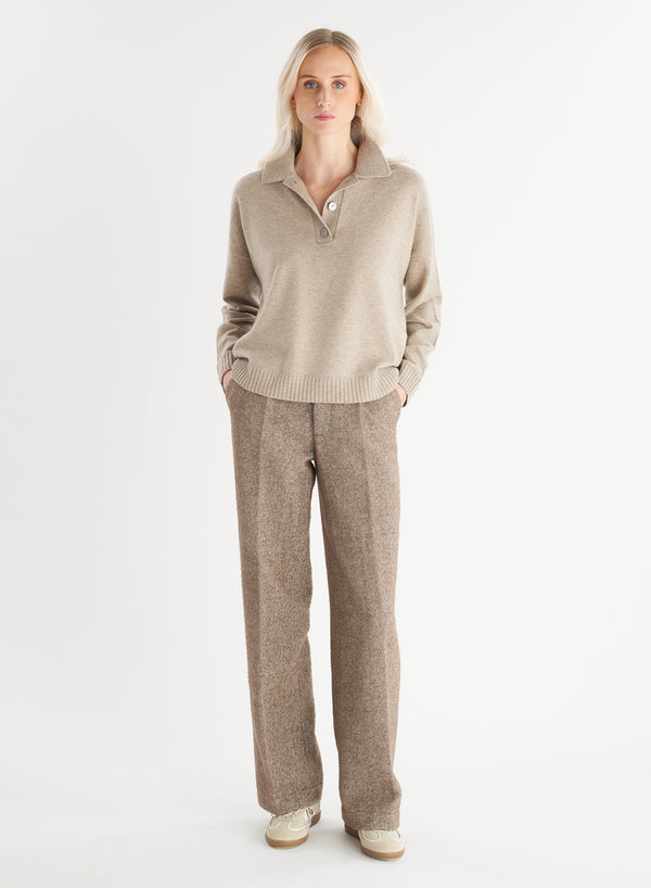 Simonetta Ravizza Currency MAGLIERIA MID BROWN - Cashmere