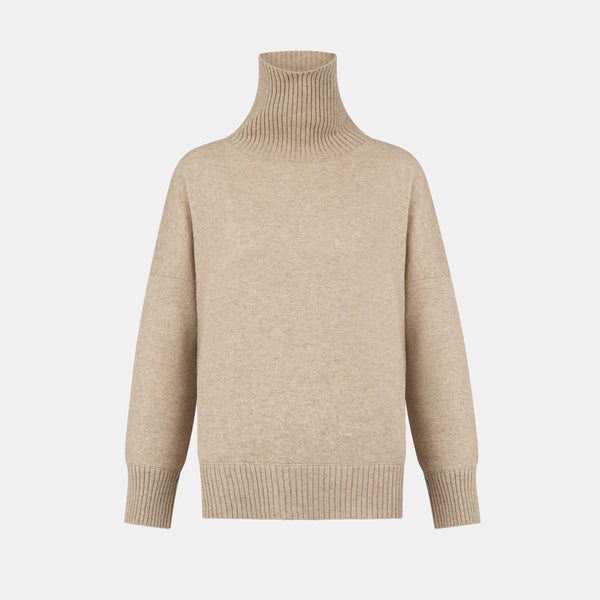 simonetta ravizza Currency MAGLIERIA MID BROWN - cashmere