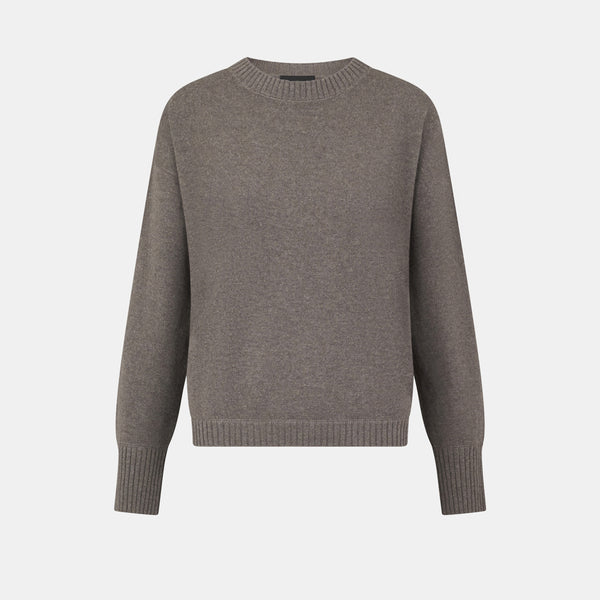 simonetta ravizza Currency MAGLIERIA MID BROWN - cashmere