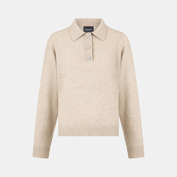 simonetta ravizza Currency MAGLIERIA MID BROWN - cashmere