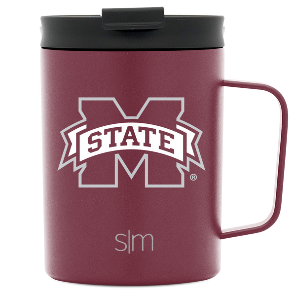 simple modern Collegiate Scout Coffee Mug with Flip Lid