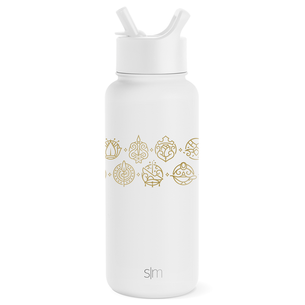 simple modern Disney Summit Water Bottle with Straw Lid