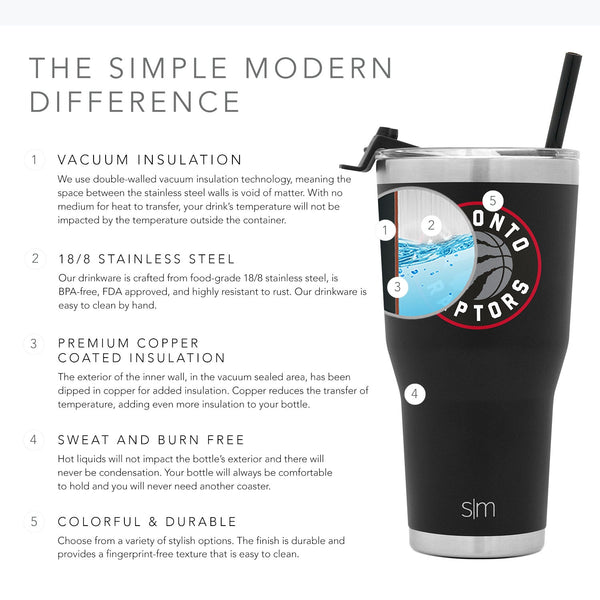 Simple Modern NBA Cruiser Tumbler With Flip Lid And Straw