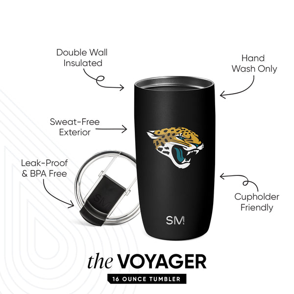 Simple Modern NFL Voyager Tumbler With Clear Flip Lid & Straw
