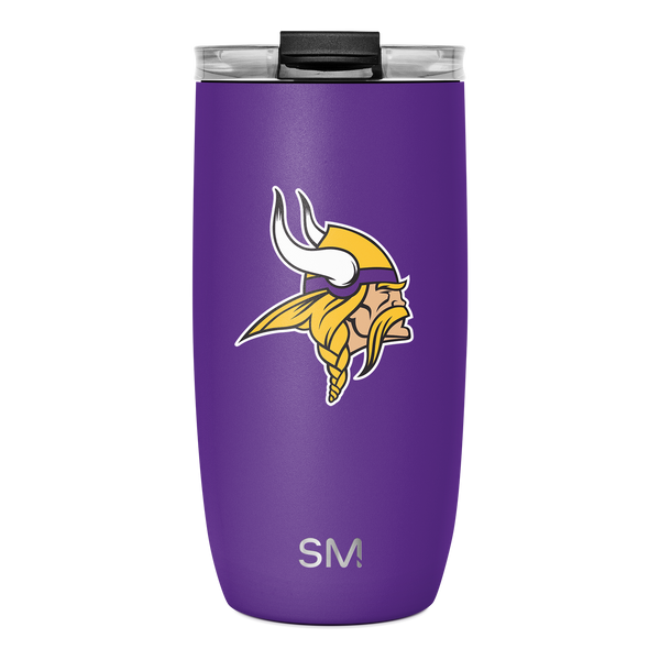 simple modern NFL Voyager Tumbler with Clear Flip Lid & Straw