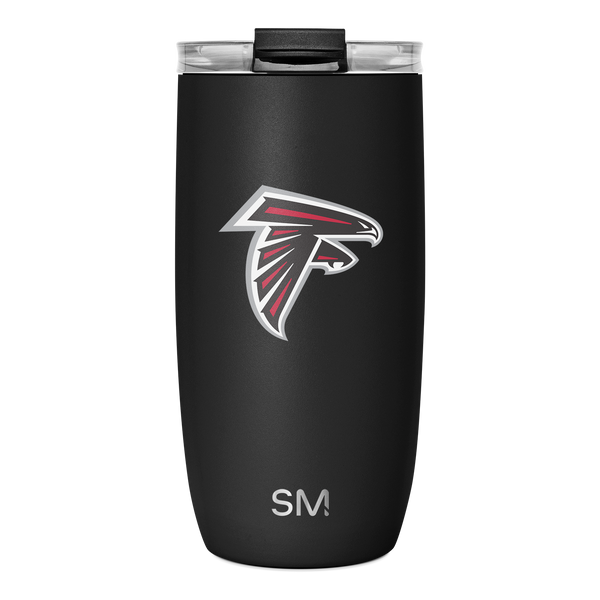simple modern NFL Voyager Tumbler with Clear Flip Lid & Straw