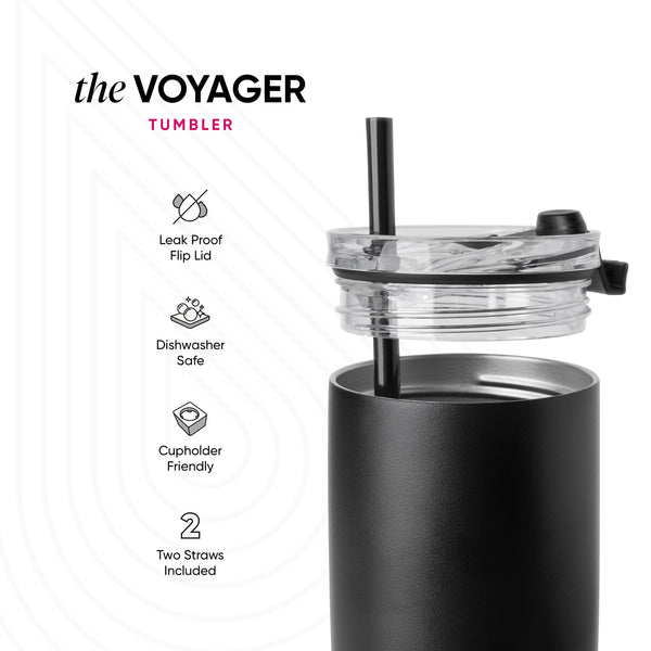 Simple Modern NFL Voyager Tumbler With Clear Flip Lid & Straw