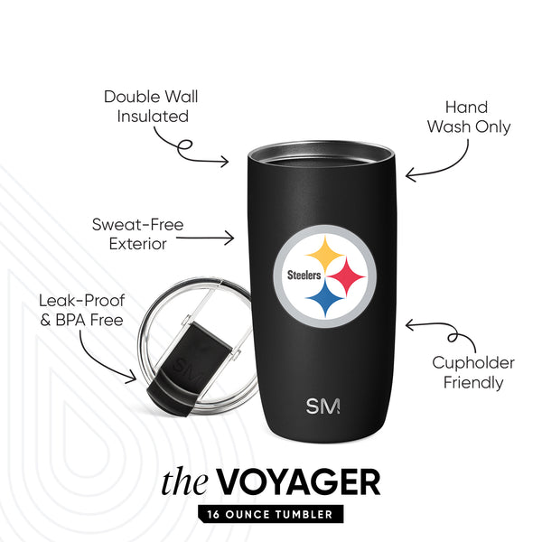 Simple Modern NFL Voyager Tumbler With Clear Flip Lid & Straw