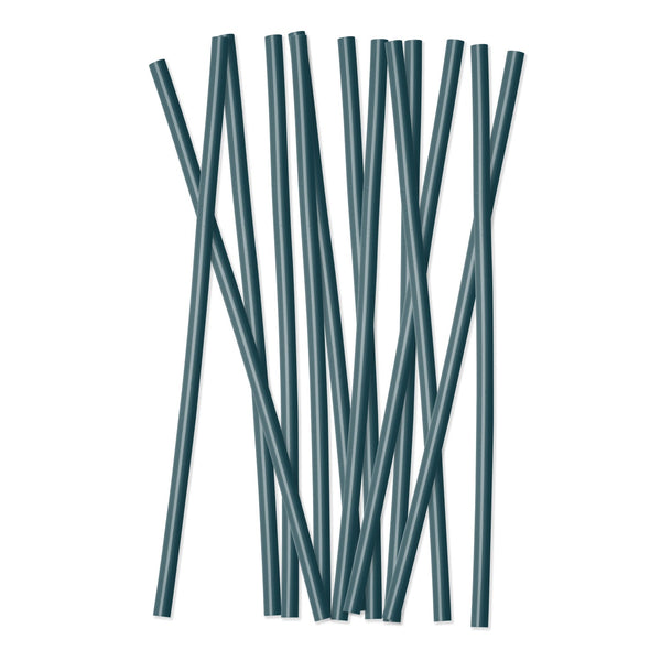 simple modern Plastic Reusable Drinking Straws 12-Pack