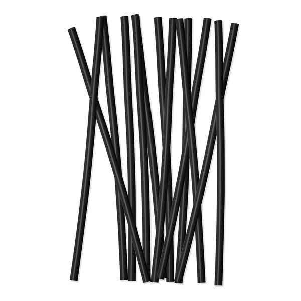 simple modern Plastic Reusable Drinking Straws 12-Pack