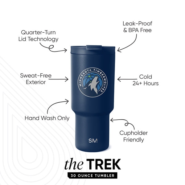 Simple Modern NBA Trek Tumbler With Flip Lid