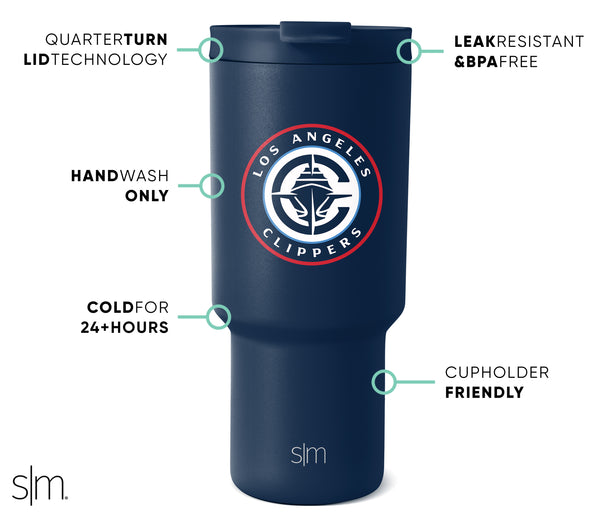 Simple Modern NBA Trek Tumbler With Flip Lid