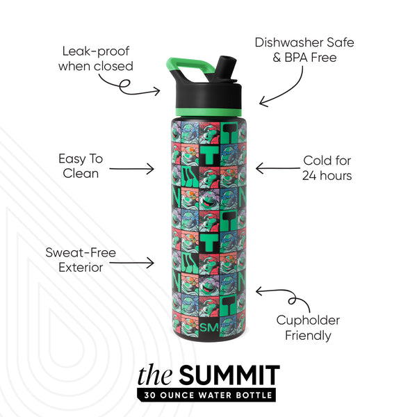 Simple Modern Summit Water Bottle With Straw Lid