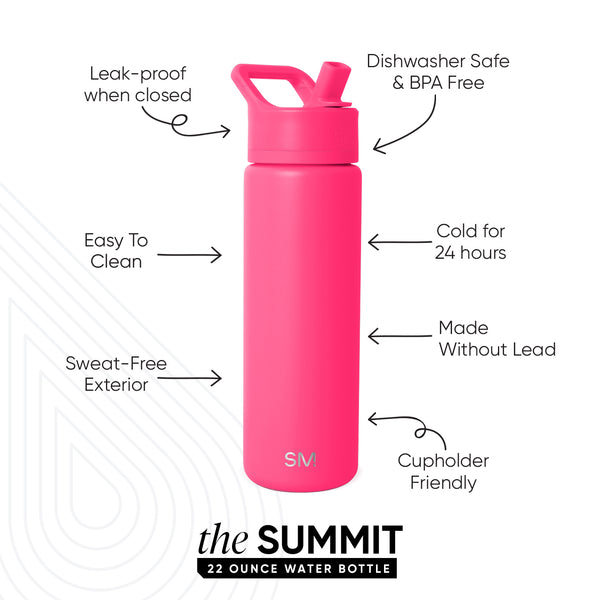 Simple Modern Summit Water Bottle With Straw Lid