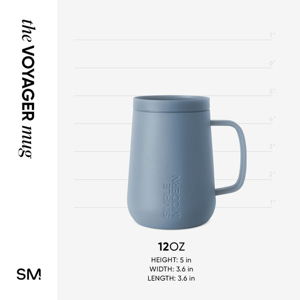Simple Modern Voyager Mug With Handle - Signature