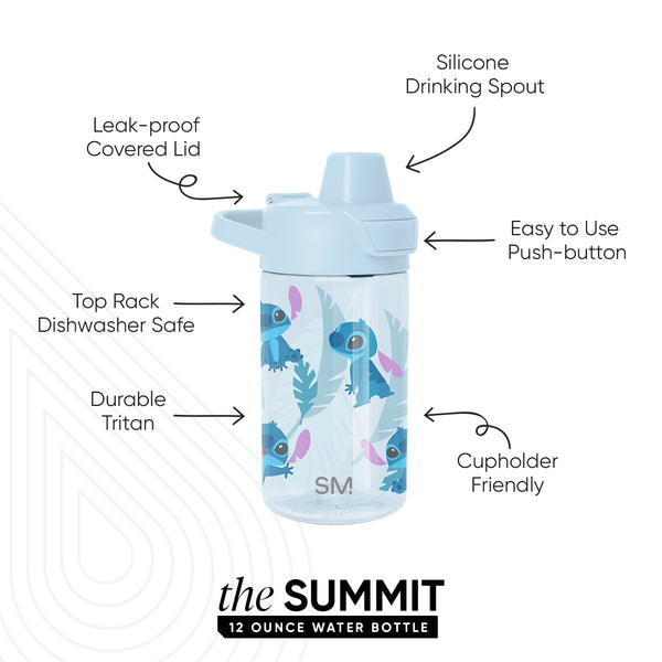 Simple Modern Summit Kids Plastic Water Bottle With Simple Flip Straw Lid