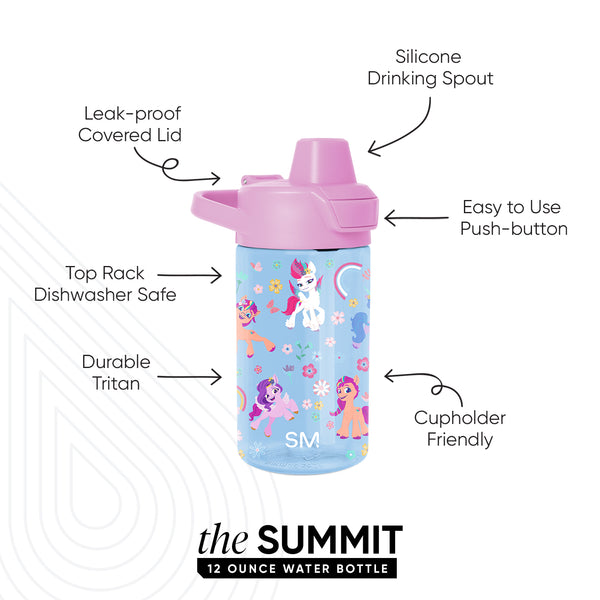 Simple Modern Summit Kids Plastic Water Bottle With Simple Flip Straw Lid