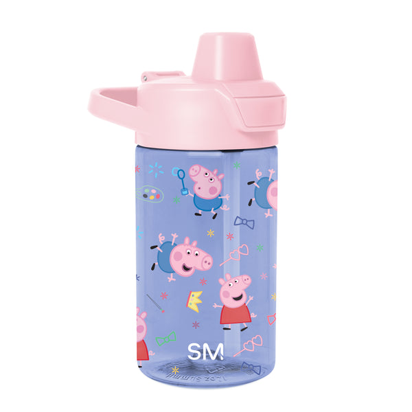 simple modern Summit Kids Plastic Water Bottle with Simple Flip Straw Lid