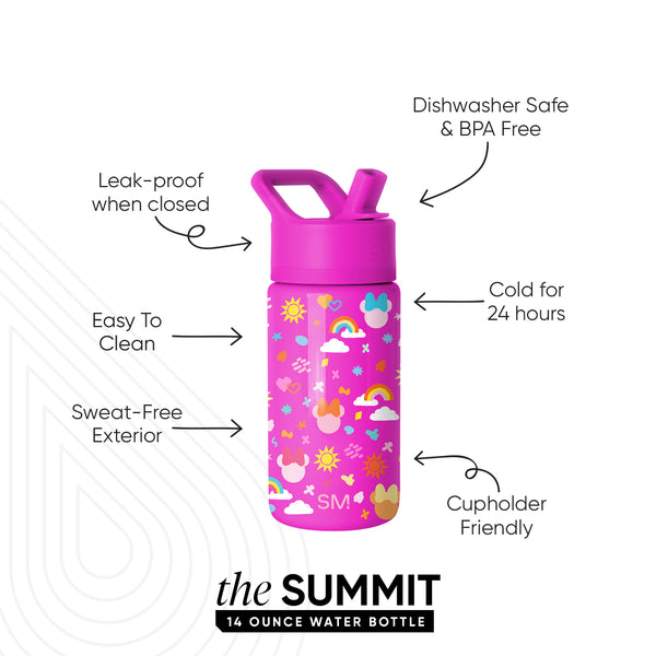 Simple Modern Summit Kids Water Bottle With Straw Lid