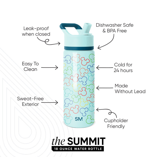 Simple Modern Summit Kids Water Bottle With Straw Lid
