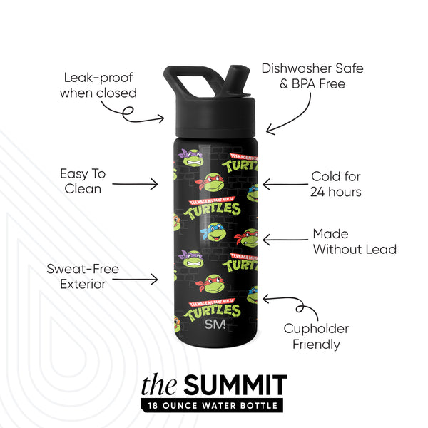 Simple Modern Summit Kids Water Bottle With Straw Lid