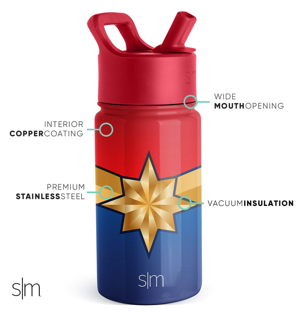Simple Modern Summit Kids Water Bottle With Straw Lid