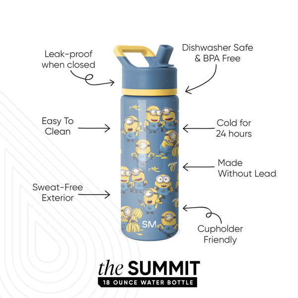 Simple Modern Summit Kids Water Bottle With Straw Lid