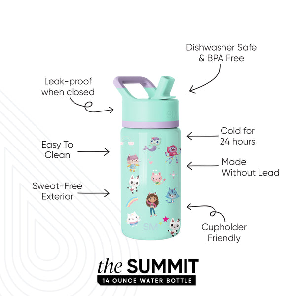 Simple Modern Summit Kids Water Bottle With Straw Lid