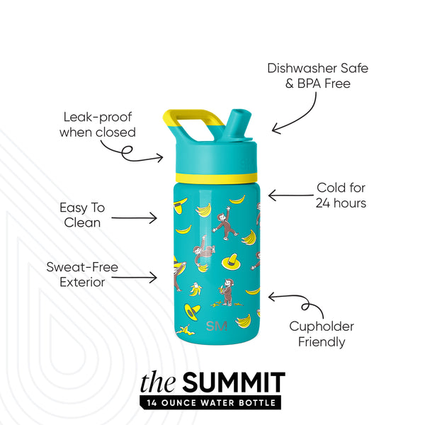 Simple Modern Summit Kids Water Bottle With Straw Lid