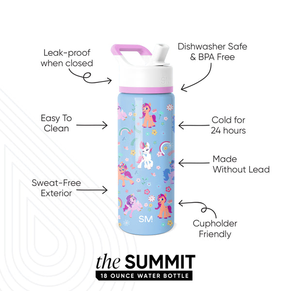 Simple Modern Summit Kids Water Bottle With Straw Lid
