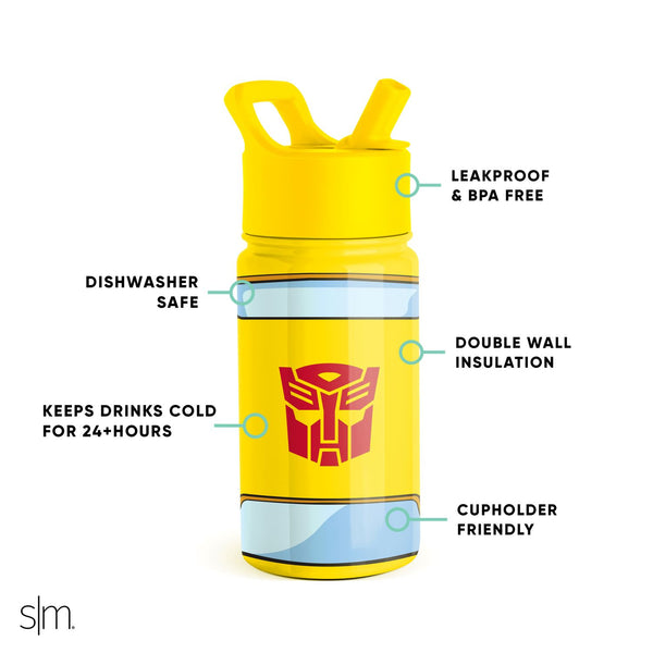 Simple Modern Summit Kids Water Bottle With Straw Lid